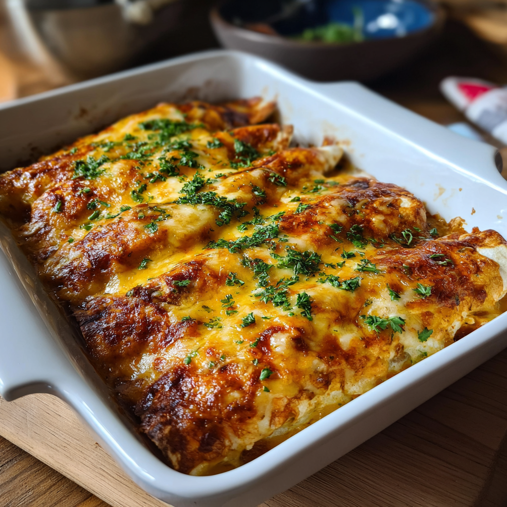 Mouthwatering Cheesy Chicken Enchiladas - A Flavor Explosion 1 Cheesy Chicken Enchiladas