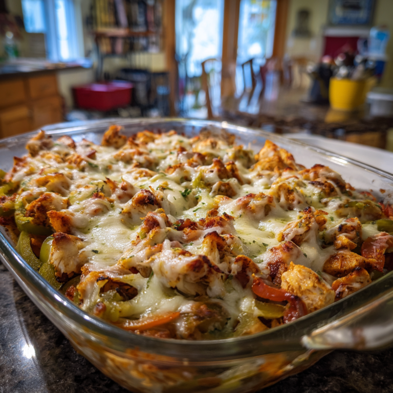 Cheesy Chicken Fajita Bake