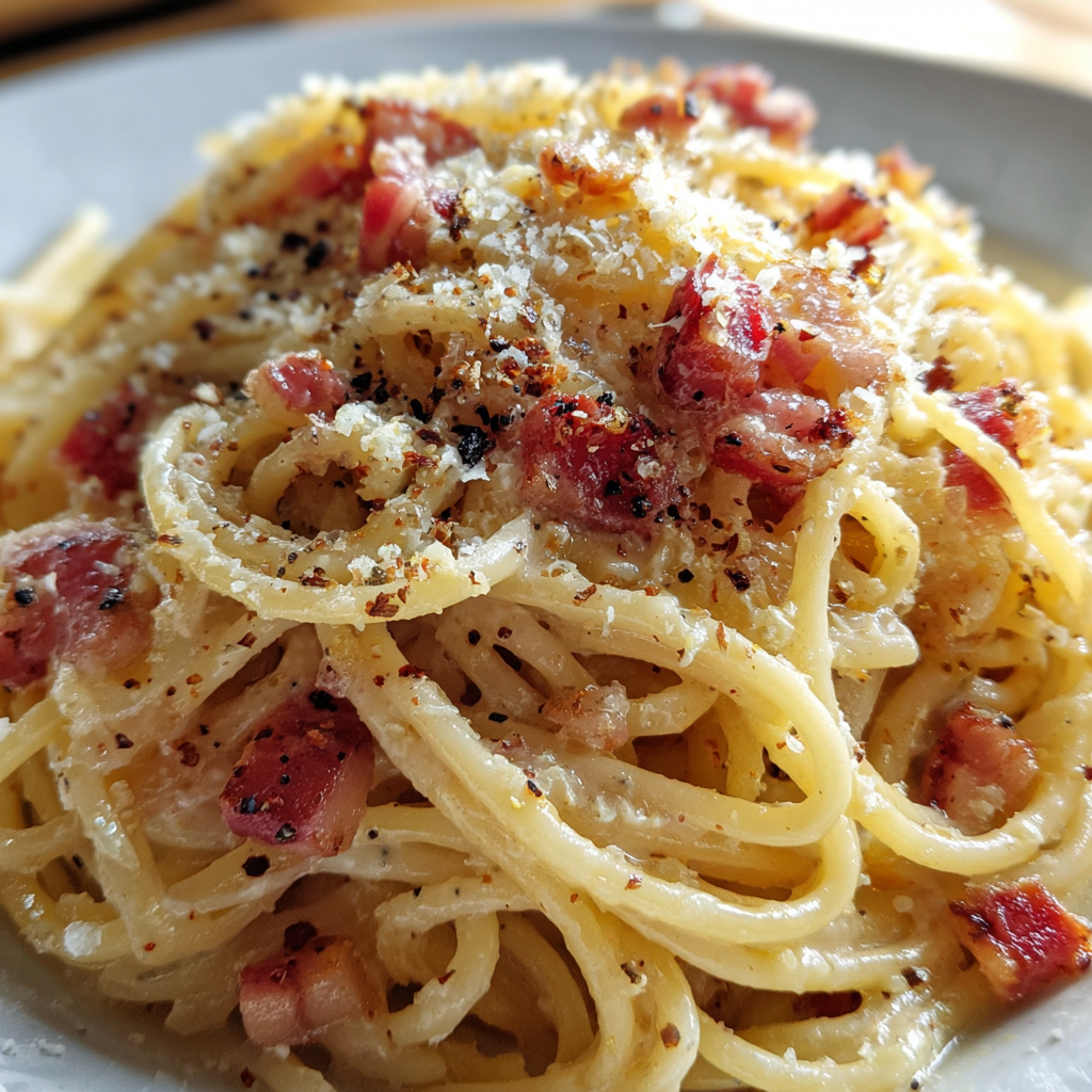 Creamy Bacon Spaghetti: A Comforting Pasta Delight 2 Creamy Bacon Spaghetti