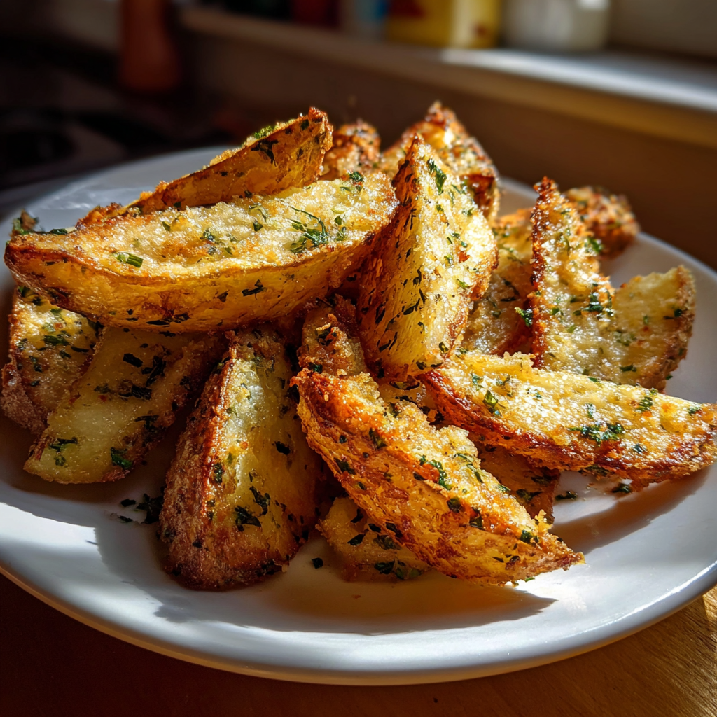 Irresistible Garlic Parmesan Potato Wedges: A Savory Delight 2 Garlic Parmesan Potato Wedges