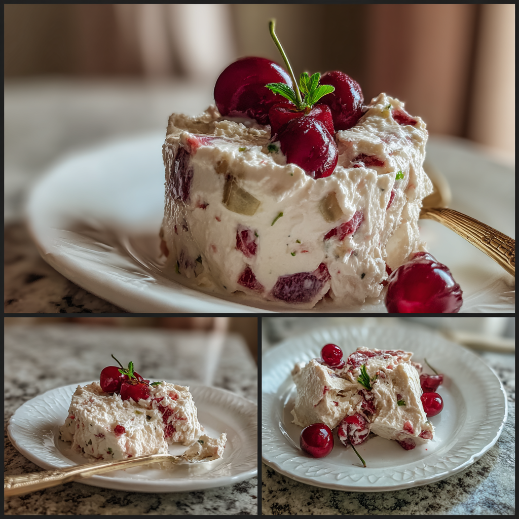 Delectable No-Bake Cherry Apple Cheesecake Fluff Delight 2 No-Bake Cherry Apple Cheesecake Fluff