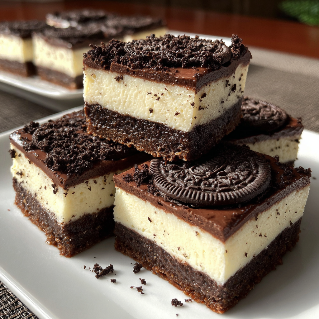 Decadent Oreo Cheesecake Bars: Irresistible Indulgence 1 Oreo Cheesecake Bars