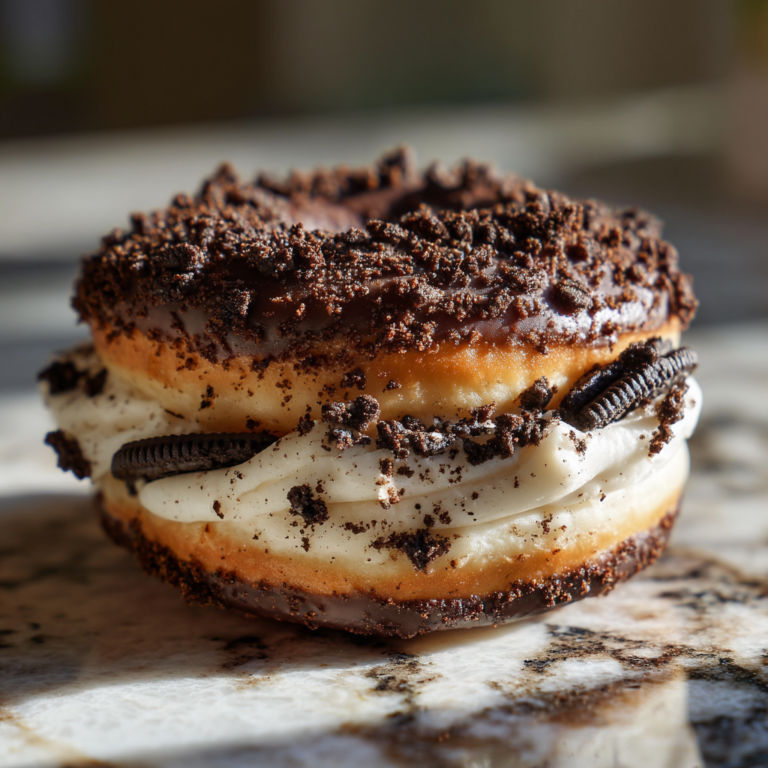 Oreo Cream Donut Sandwich