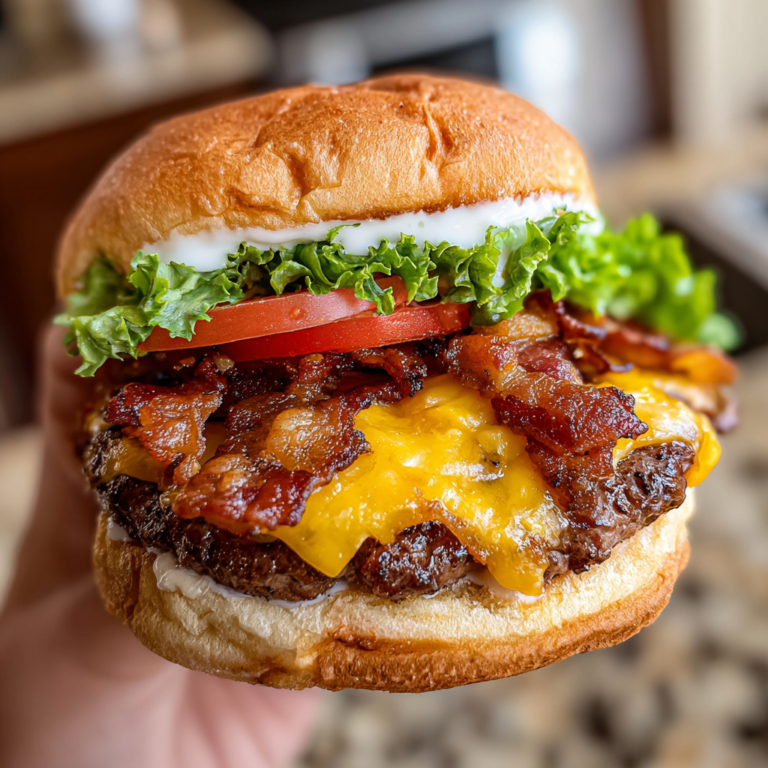 Ultimate Bacon Cheeseburger Sandwich