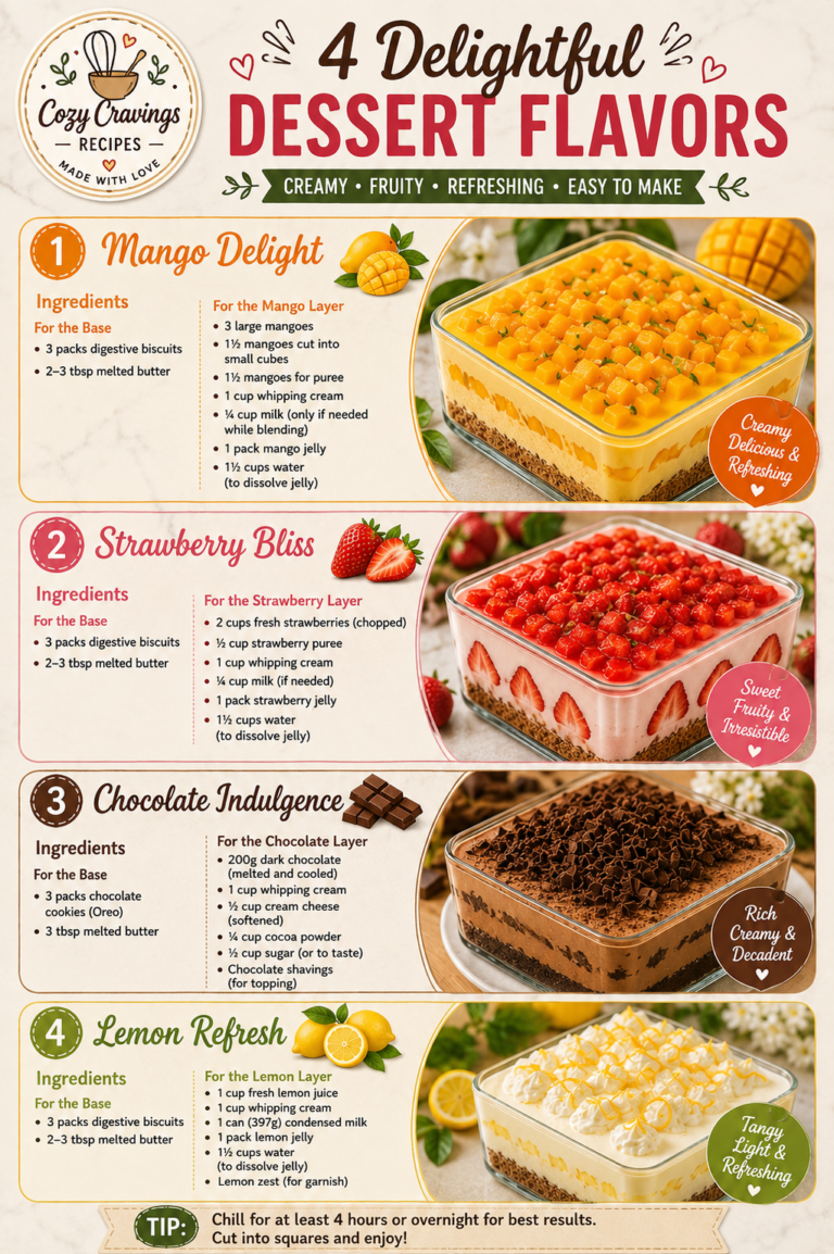 4 Delightful Dessert Flavors