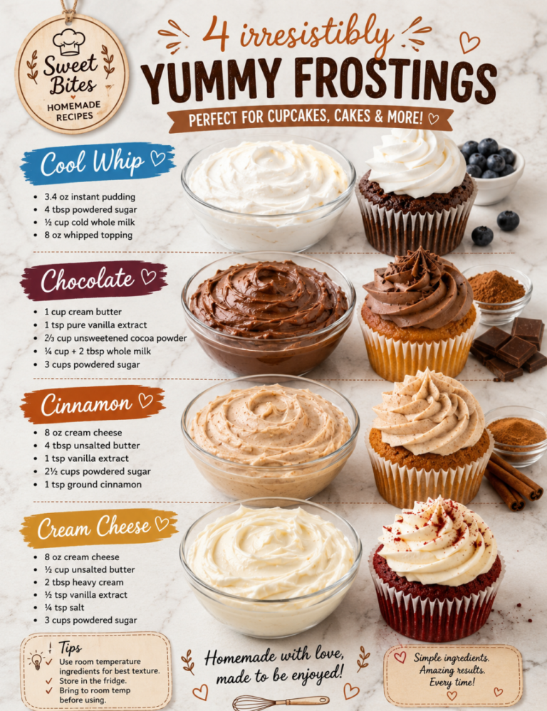 4 Irresistibly Yummy Frostings