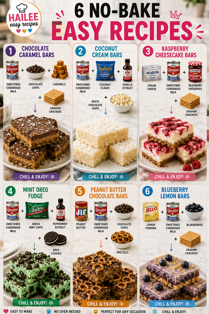 Delicious No-Bake Recipes for Quick Homemade Treats 1 6 No-Bake Easy Recipes