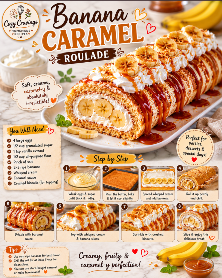 Banana Caramel Roulade
