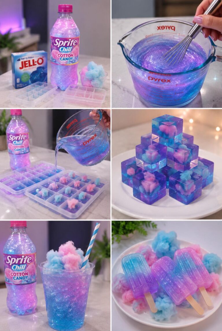 Cotton Candy Galaxy Jello Cubes