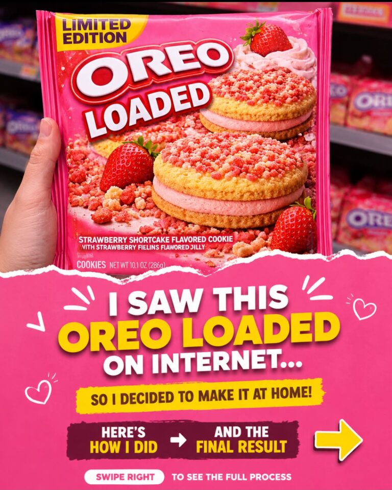 Homemade Strawberry Shortcake “Oreo Loaded” Cookies