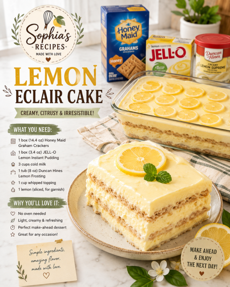 Lemon Eclair Cake