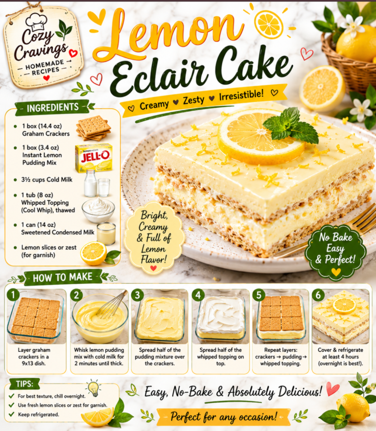 Lemon Eclair Cake