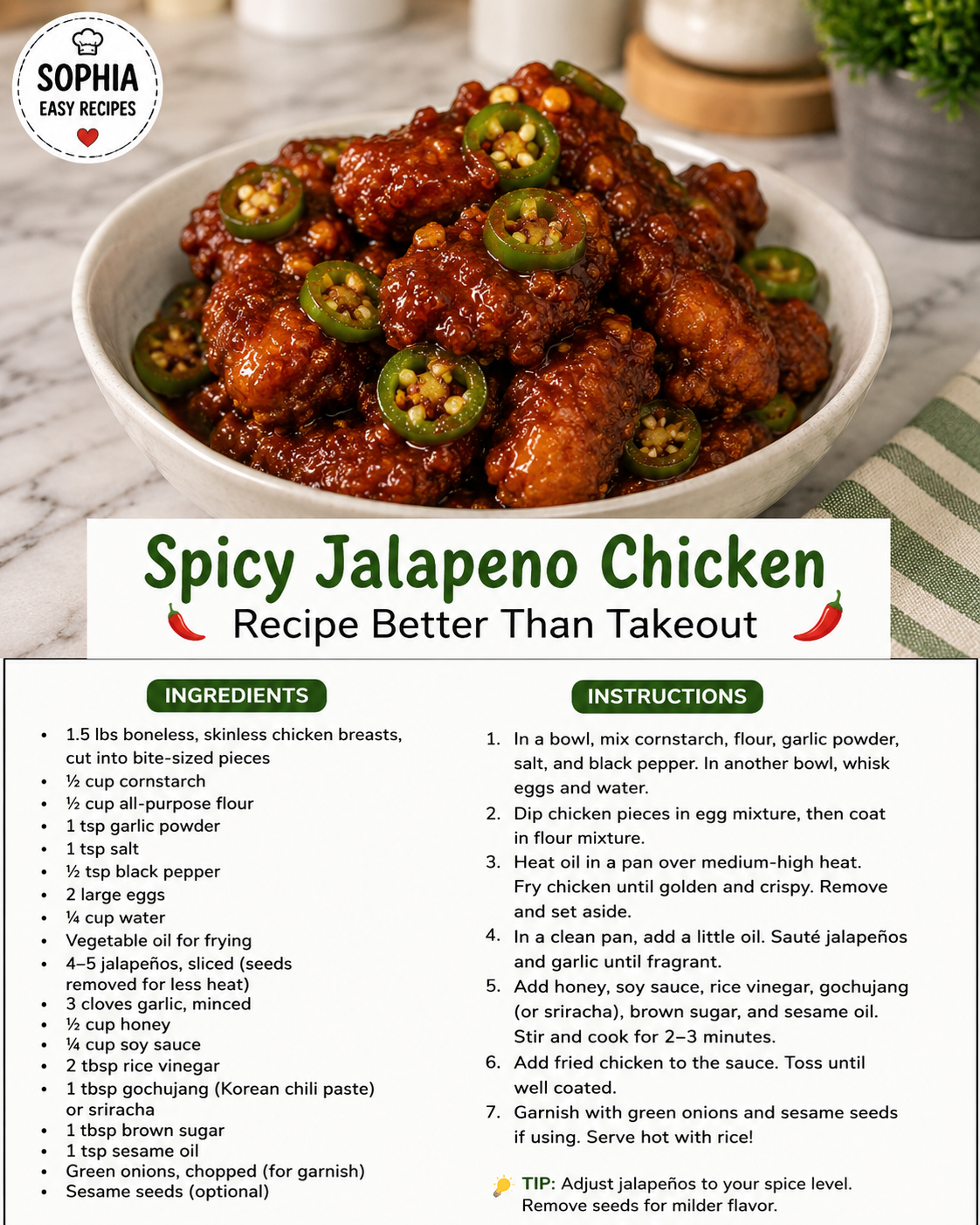 Spicy Jalapeno Chicken: A Fiery Delight for Your Taste Buds 1 Spicy Jalapeno Chicken