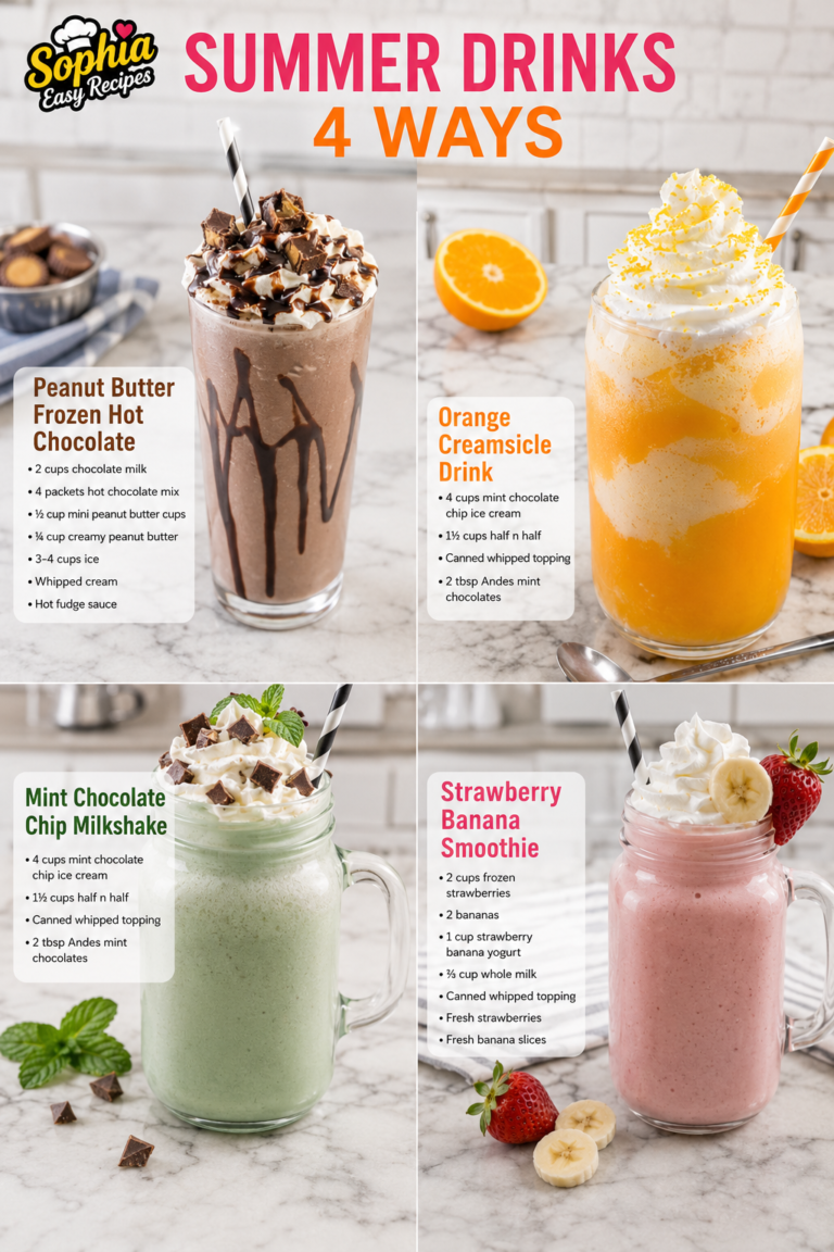 Summer Drinks 4 Ways