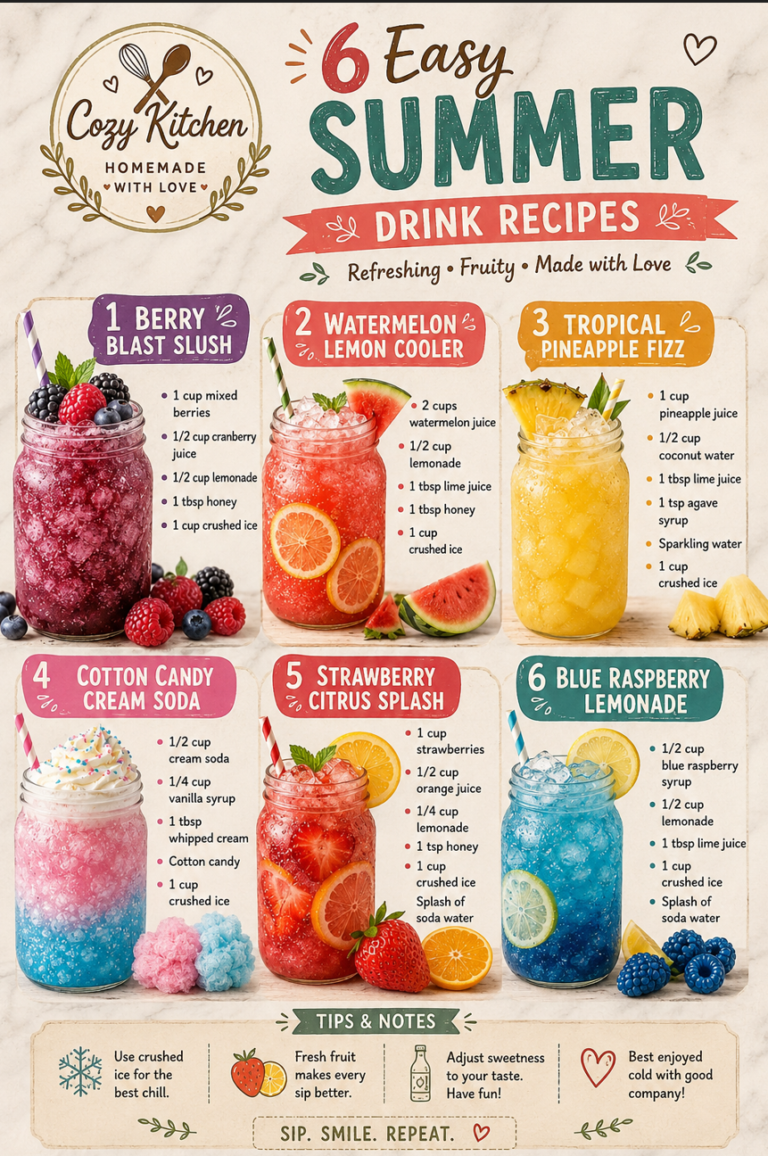 6 Easy Summer Drink Recipes