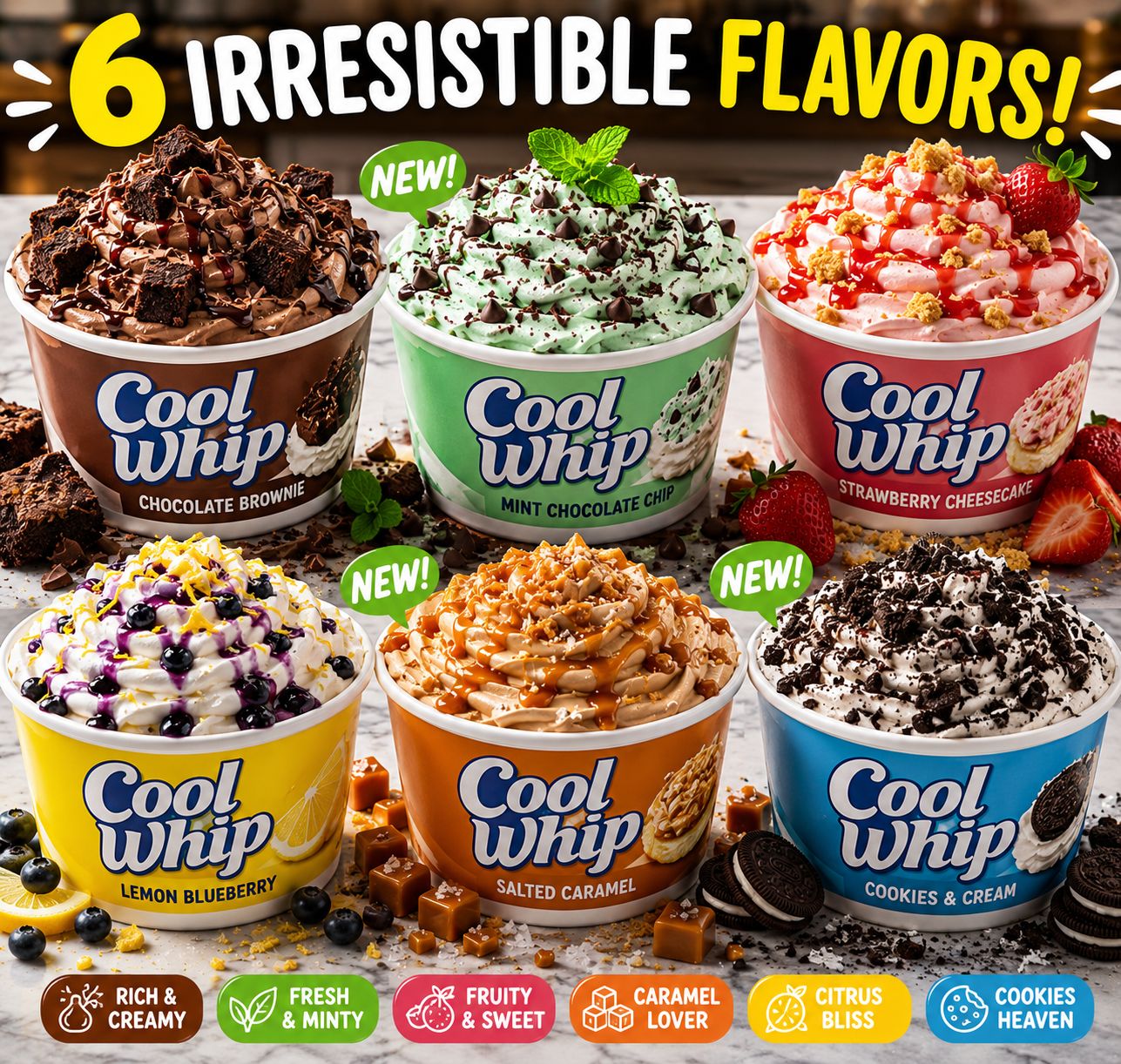 6 Irresistible Cool Whip Flavors