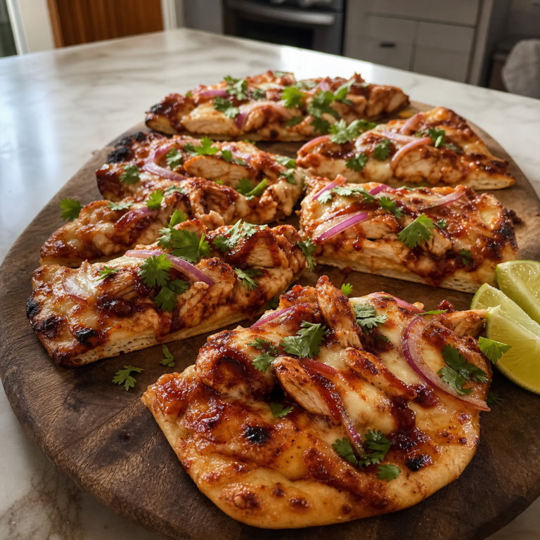 BBQ Chicken Flatbread: Crispy, Cheesy, and Ready in 30 Minutes