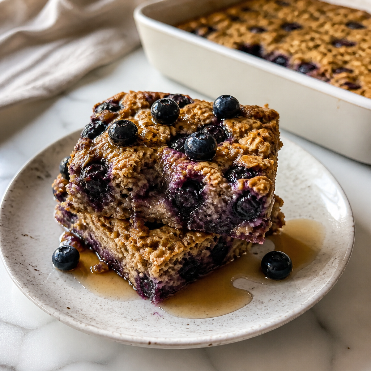 Blueberry Baked Oatmeal (Cozy Make-Ahead Breakfast) 1 Blueberry Baked Oatmeal (Cozy Make-Ahead Breakfast)