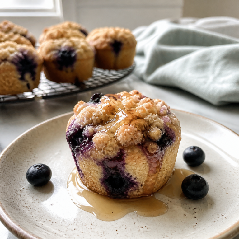 Homemade Blueberry Crumble Muffins: Bakery-Style Breakfast Treat