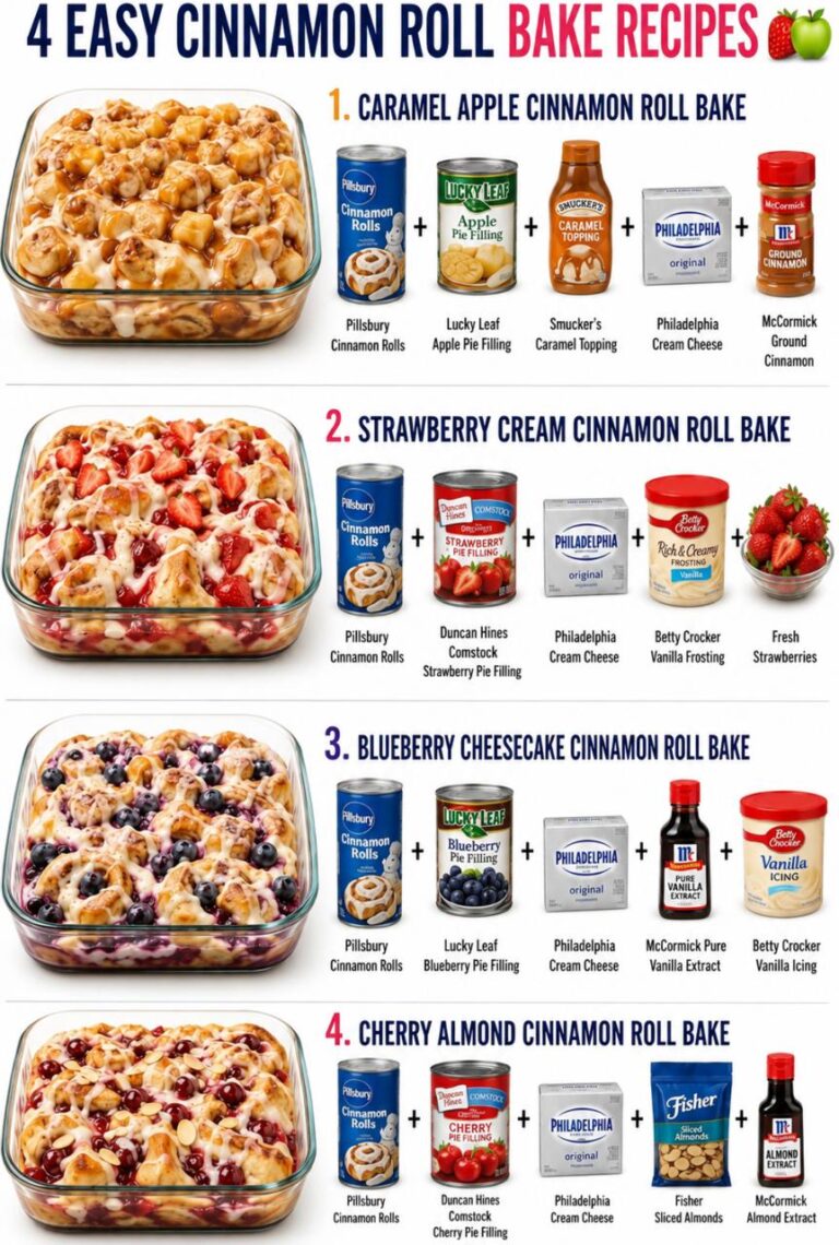 Caramel Apple Cinnamon Roll Bake