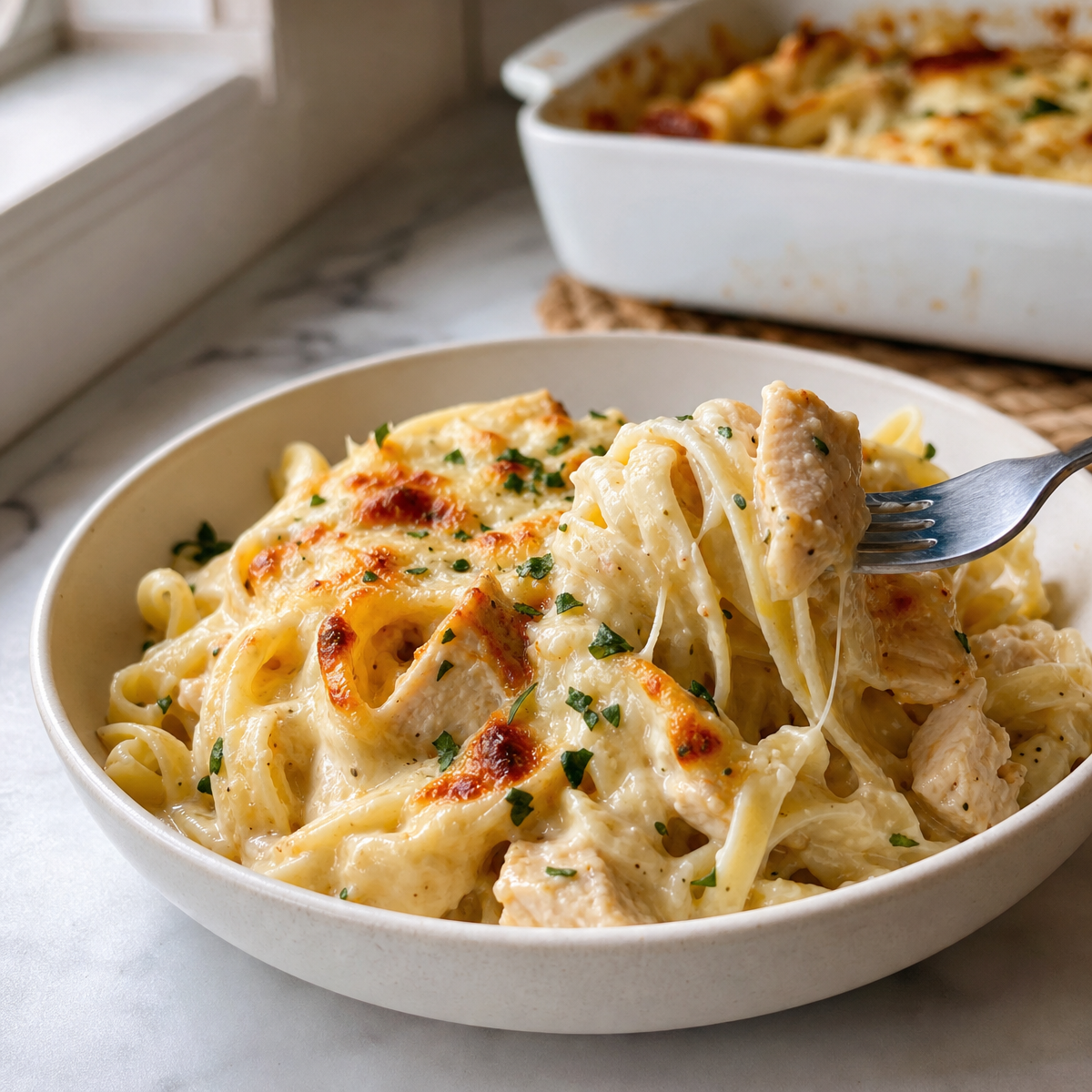 Chicken Alfredo Bake: Creamy, Comforting, and Ready in 45 Minutes 1 Chicken Alfredo Bake: Creamy, Comforting, and Ready in 45 Minutes