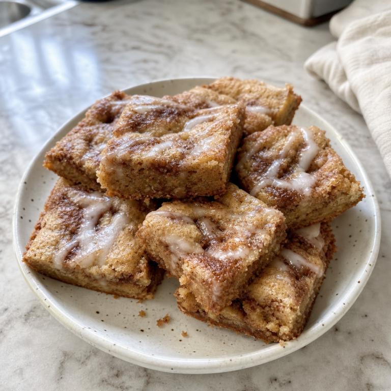 Cinnamon Roll Blondies: Swirled, Gooey, and Ready in 35 Minutes
