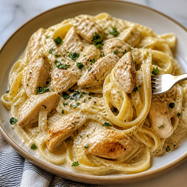 Creamy Garlic Chicken Pasta Recipe (So Cozy!)