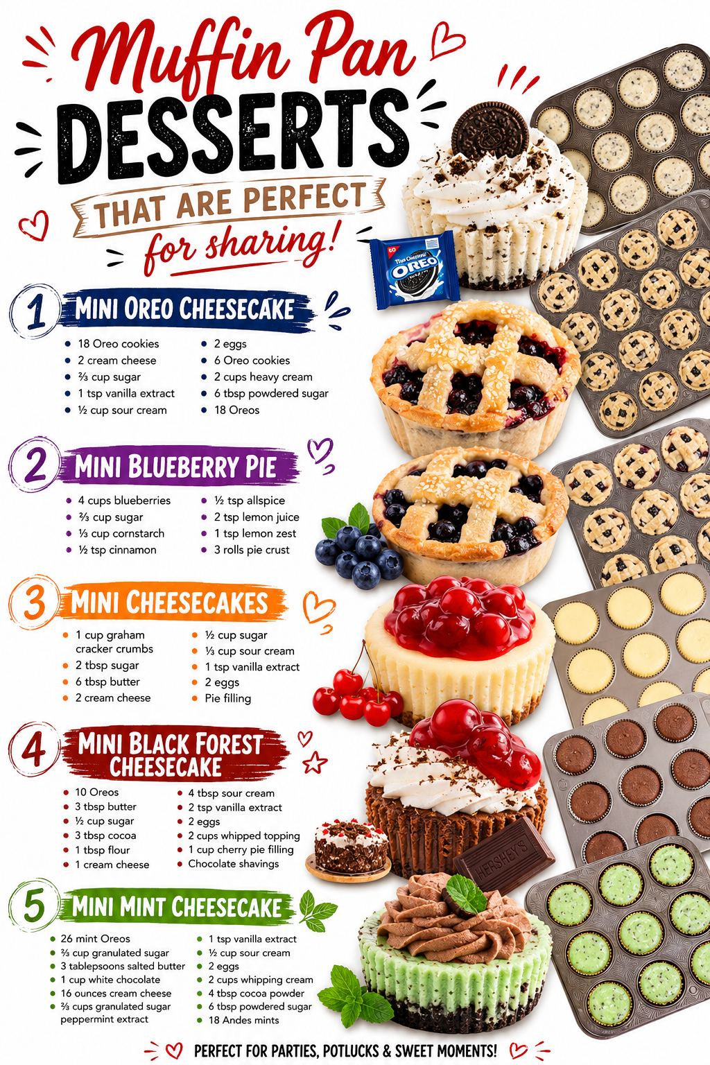 Muffin Pan Desserts for Sharing