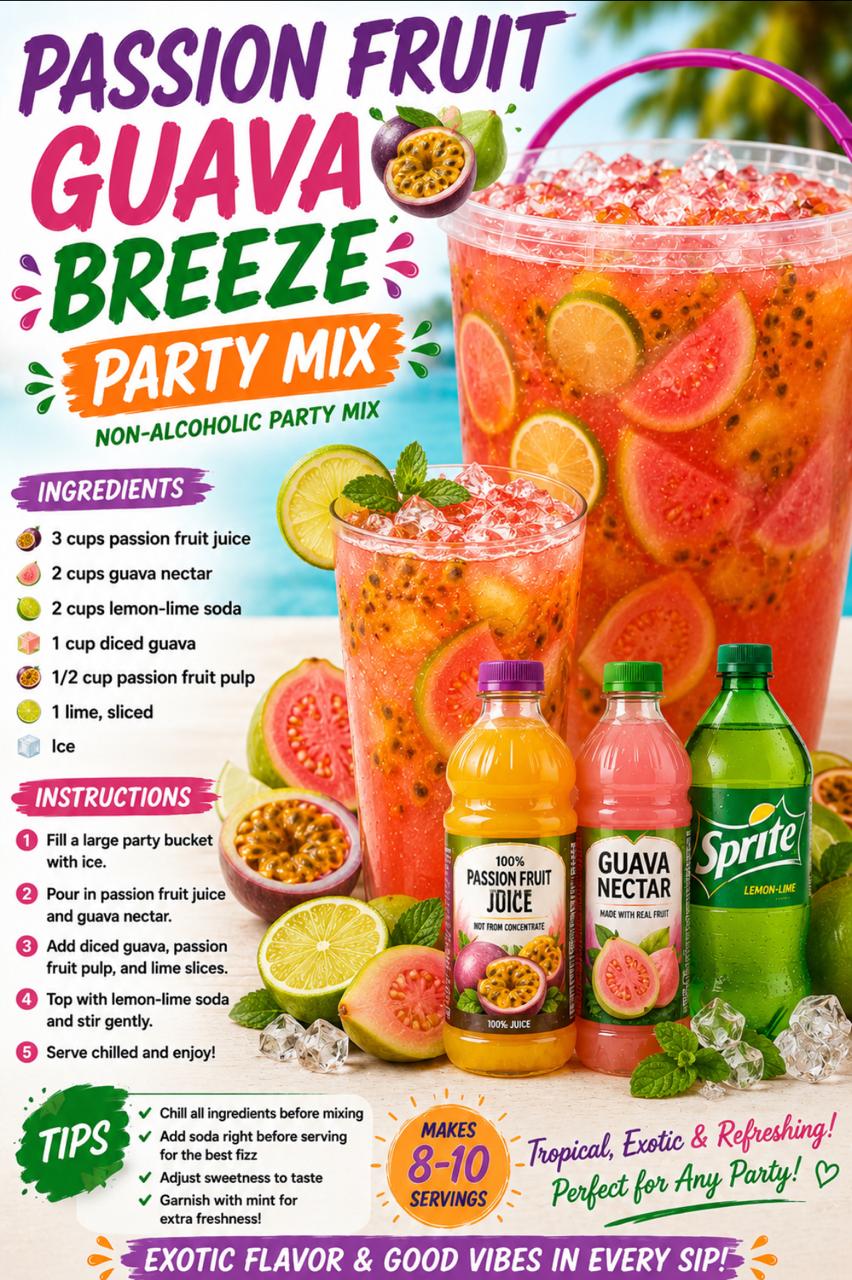 Passion Fruit Guava Breeze: A Tropical Party Mix 1 Passion Fruit Guava Breeze Party Mix