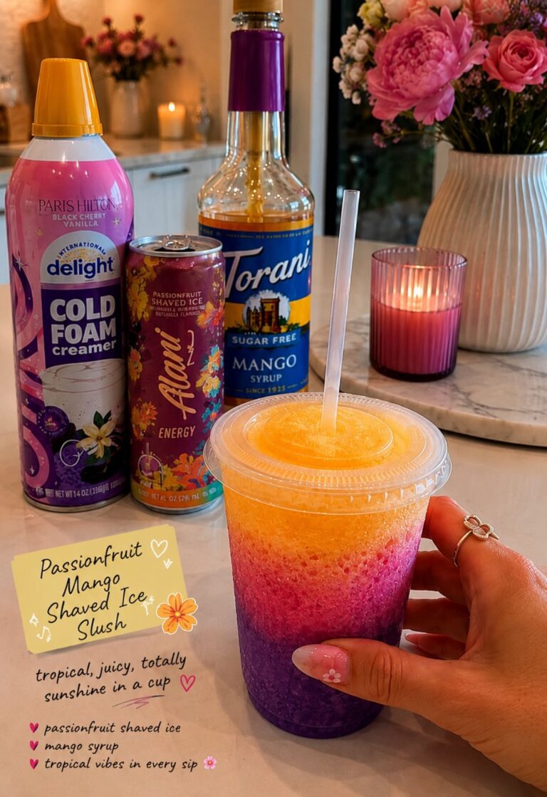 Passionfruit Mango Shaved Ice Slush