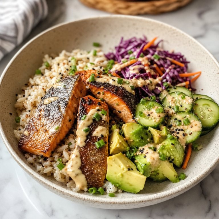 Salmon Bowls: Protein-Packed Meal Prep with Crispy Skin and Fresh Toppings