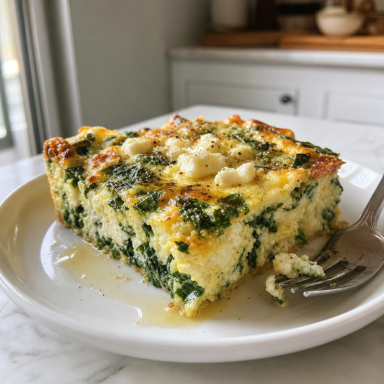 Easy Spinach Feta Breakfast Casserole: A Cozy Morning Comfort