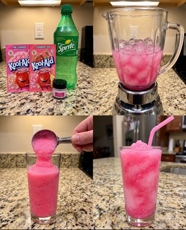 Refreshing Strawberry Kool-Aid Slushie: A Frozen Delight 1 Strawberry Kool-Aid Slushie