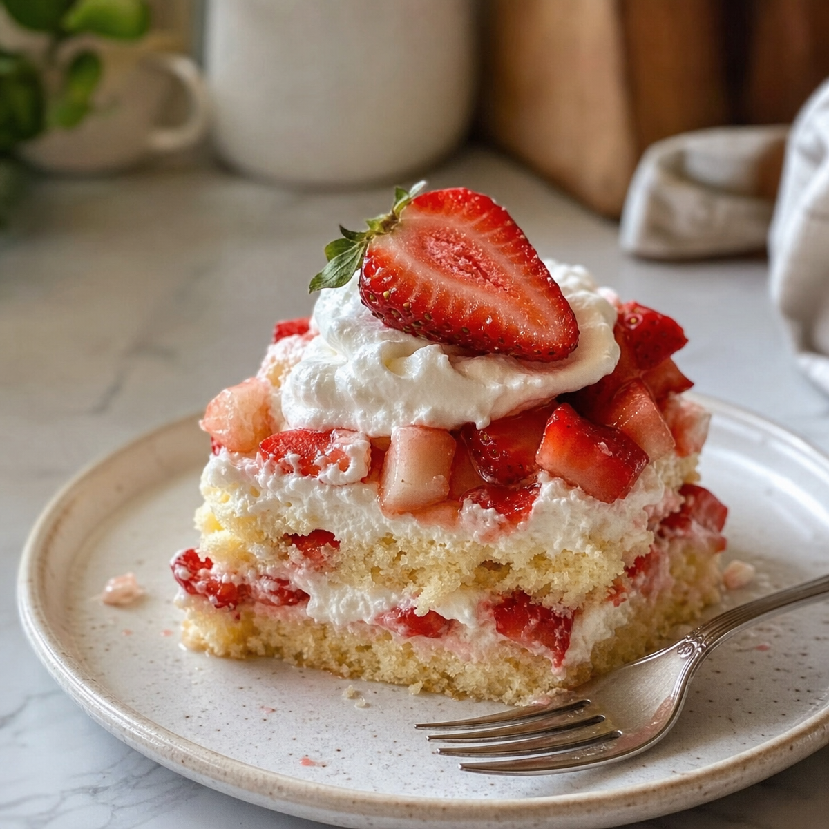 Strawberry Shortcake Cups: Individual Servings of Fluffy Cake, Whipped Cream, and Fresh Berries 1 Strawberry Shortcake Cups: Individual Servings of Fluffy Cake, Whipped Cream, and Fresh Berries