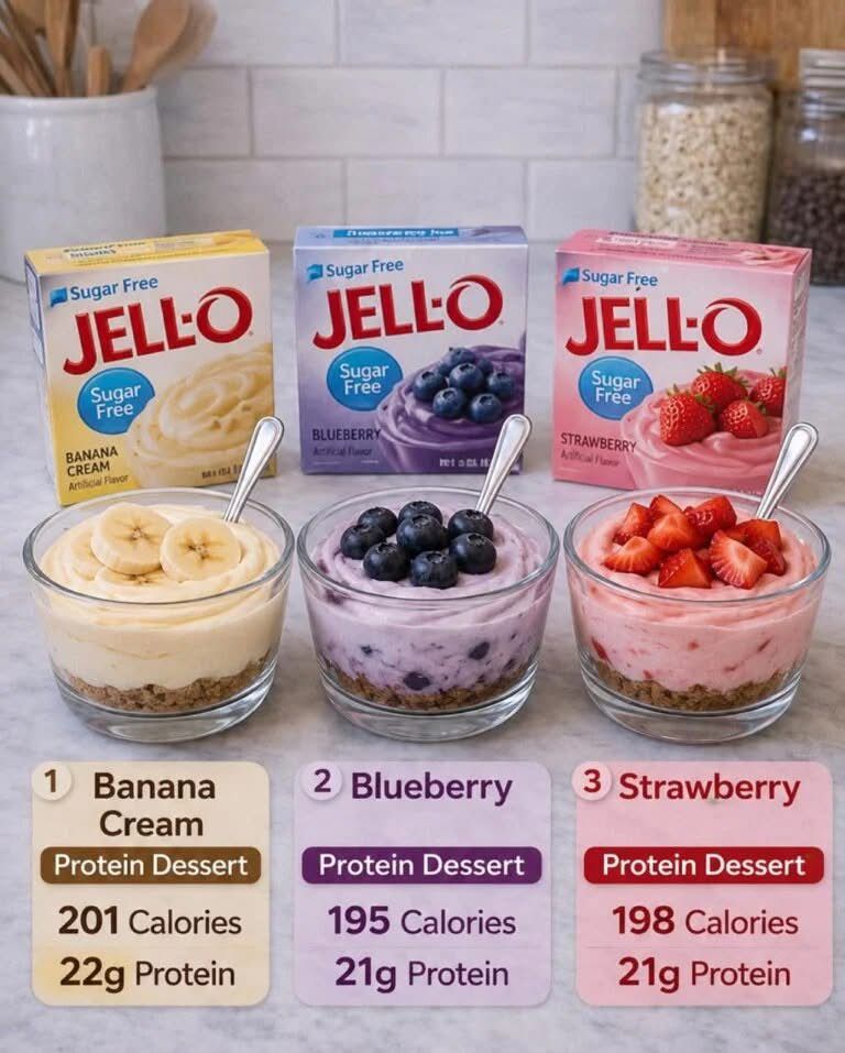 Sugar-Free Jell-O Protein Desserts