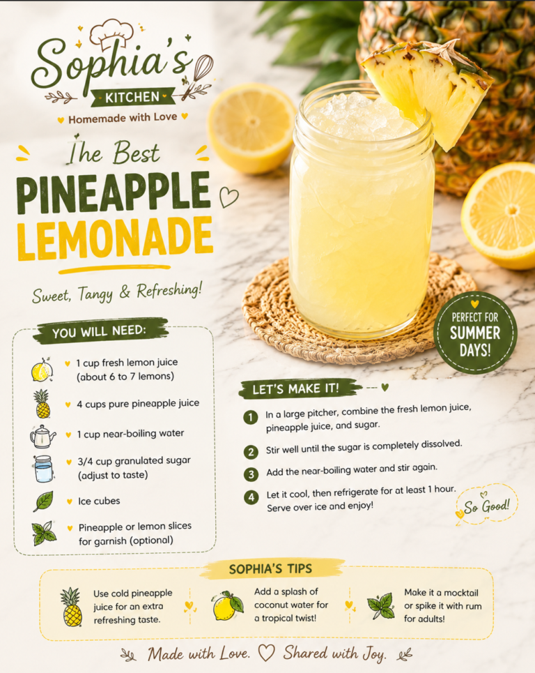 The Best Pineapple Lemonade
