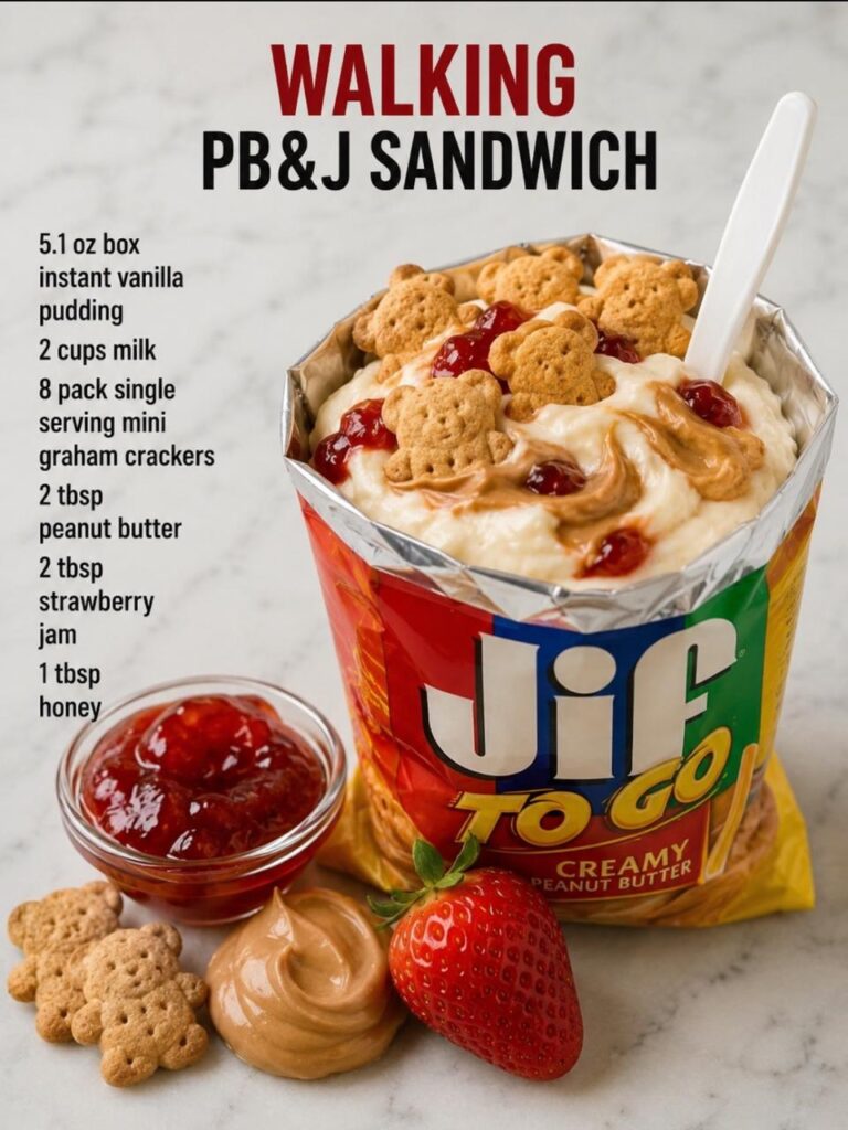 Walking PB&J Sandwich