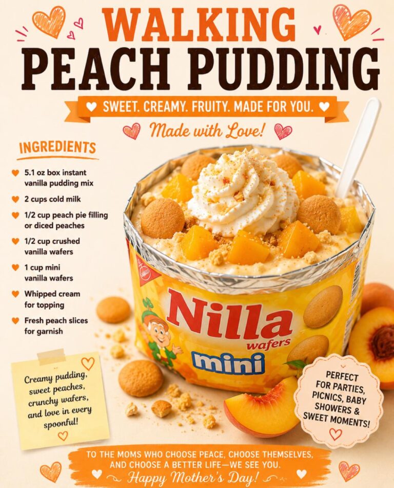 Walking Peach Pudding