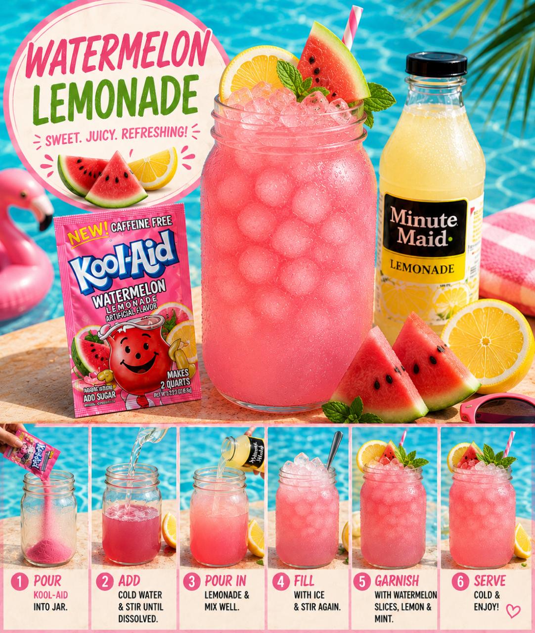 Refreshing Watermelon Lemonade: A Summertime Delight 1 Watermelon Lemonade