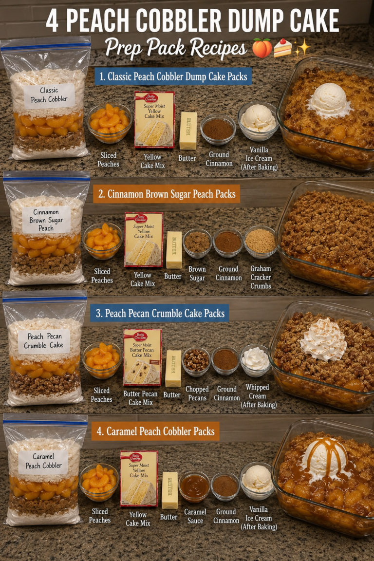 4 Delicious Peach Cobbler Dump Cake Variations