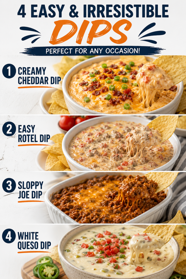 4 Easy & Irresistible Dips