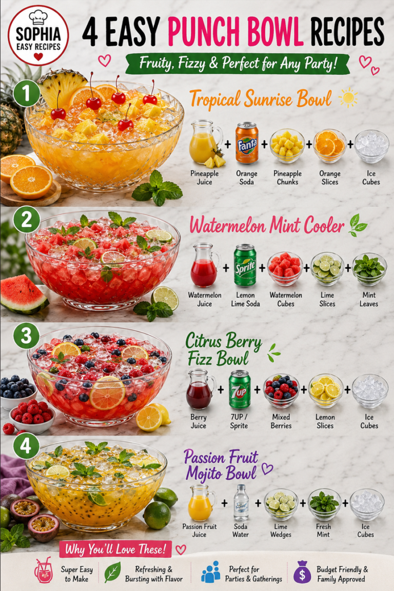 4 Easy Punch Bowl Recipes