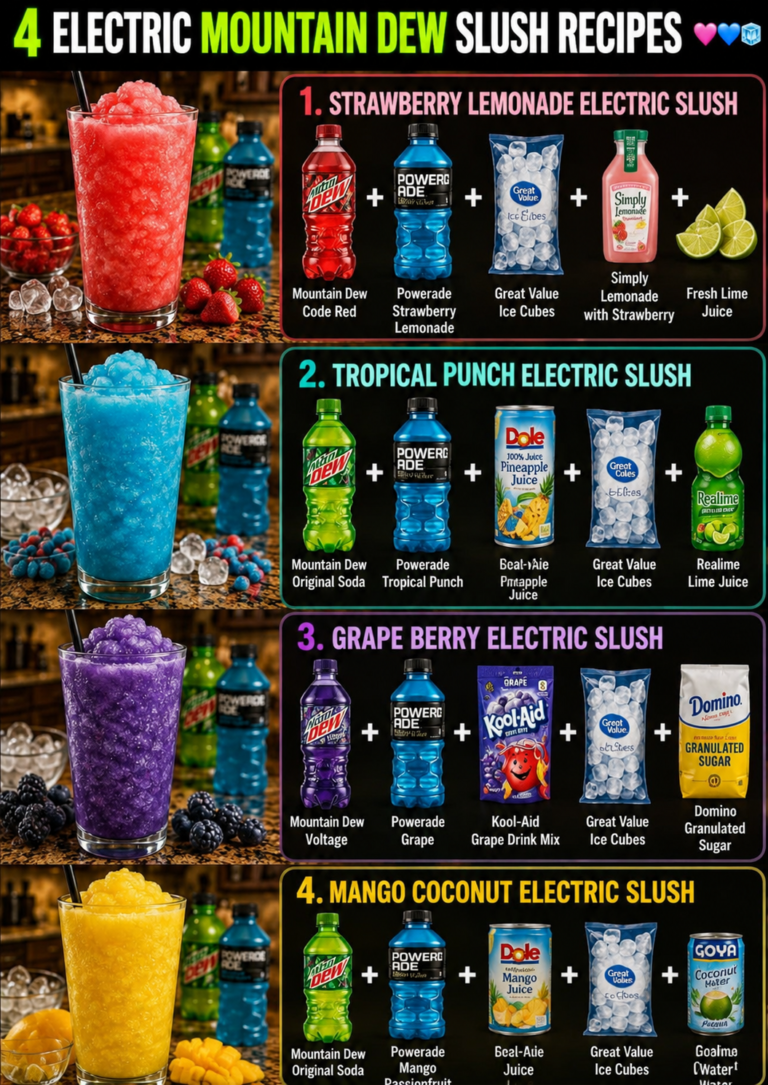 4 Electric Mountain Dew Slush Recipes