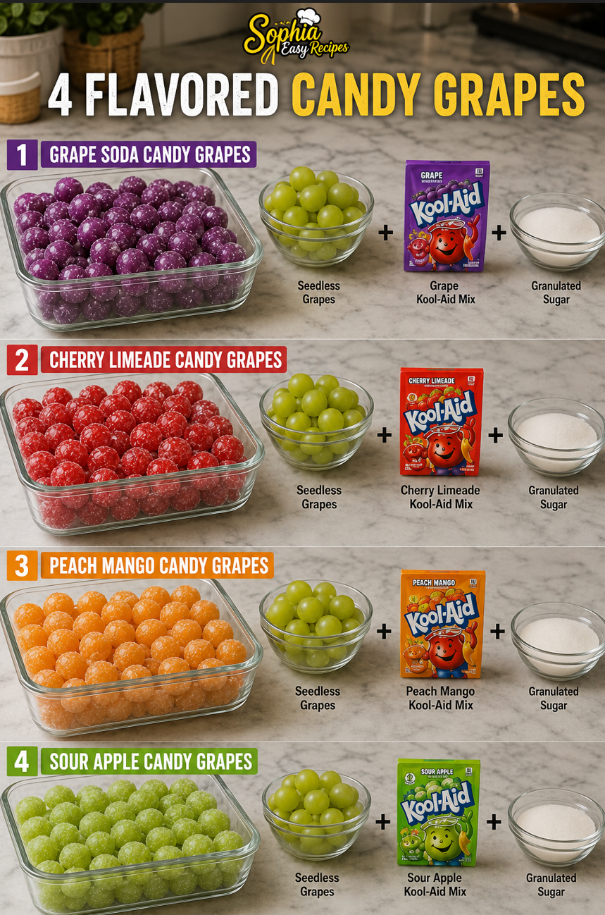 Flavored Candy Grapes | Sweet Treats You'll Crave 1 4 Flavored Candy Grapes