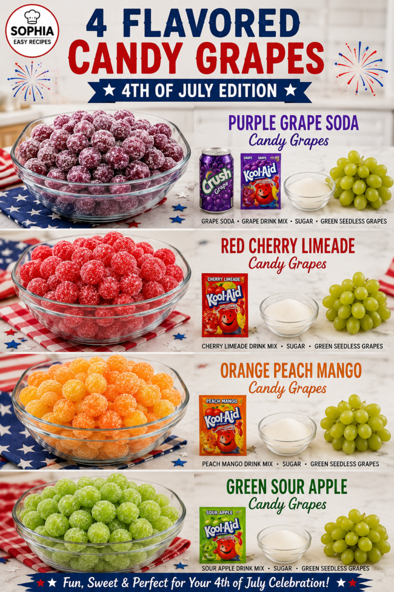 4 Flavored Candy Grapes for 4th of July