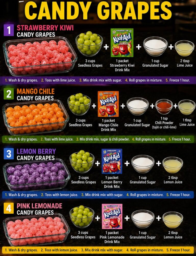 4 Flavors of Candy Grapes