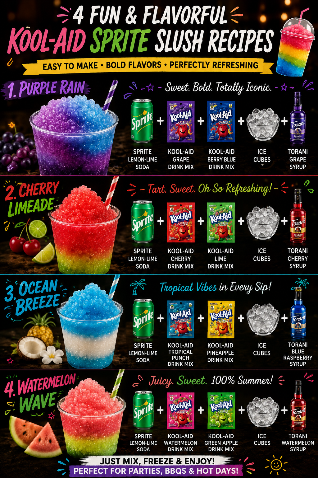 4 Fun & Flavorful Kool-Aid Sprite Slush Recipes 1 4 Fun & Flavorful Kool-Aid Sprite Slush Recipes