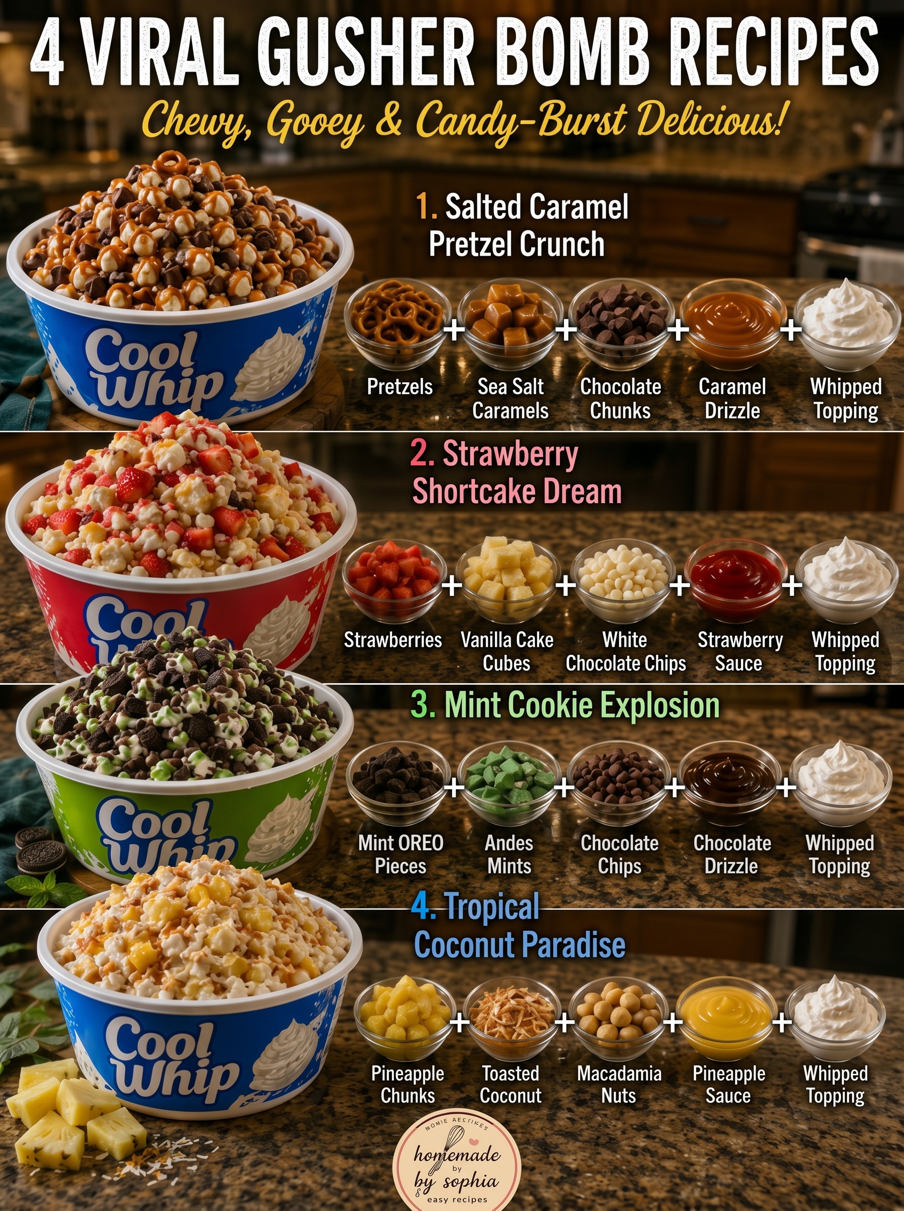 Gusher Bomb Recipes: Sweet Treats You'll Love 1 4 Viral Gusher Bomb Recipes