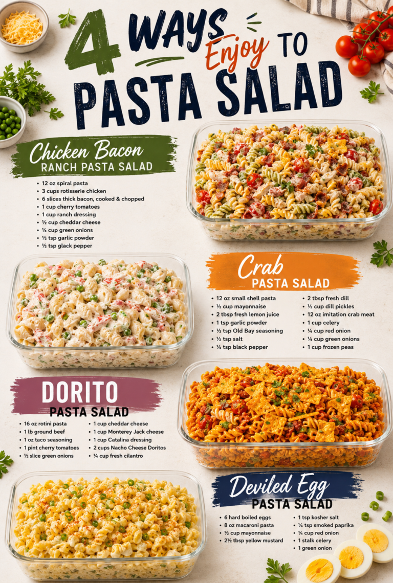 4 Ways to Enjoy Pasta Salad