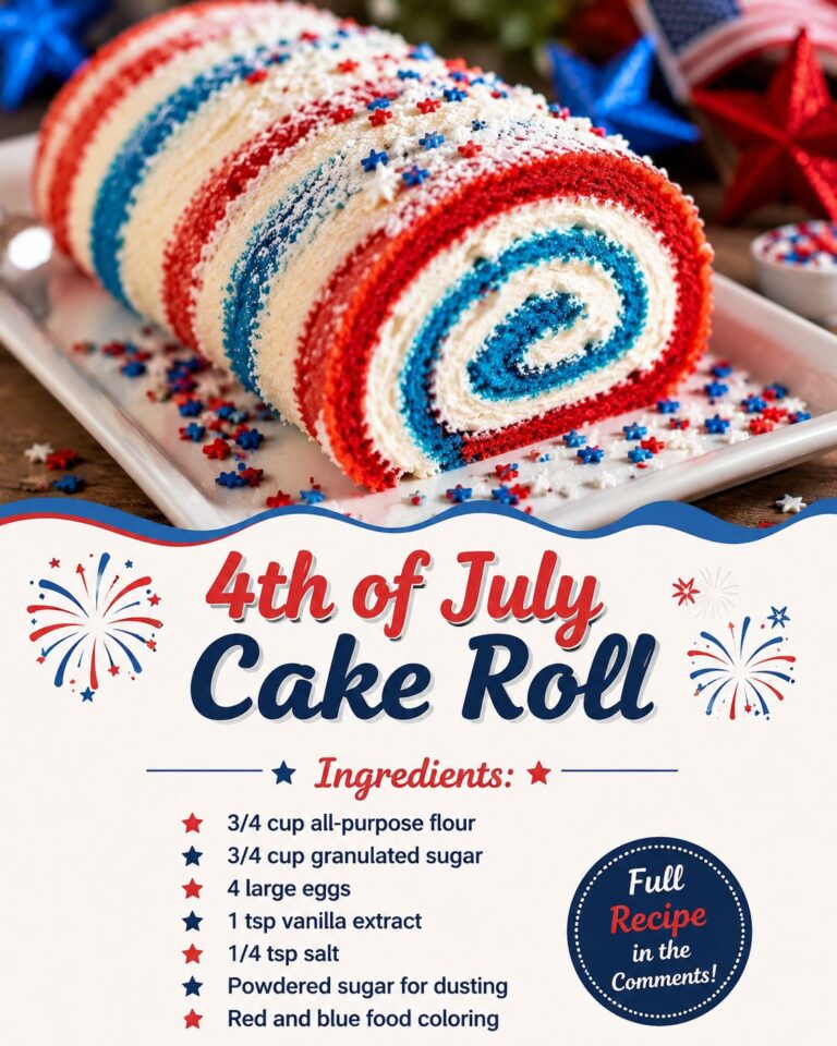 4th of July Cake Roll